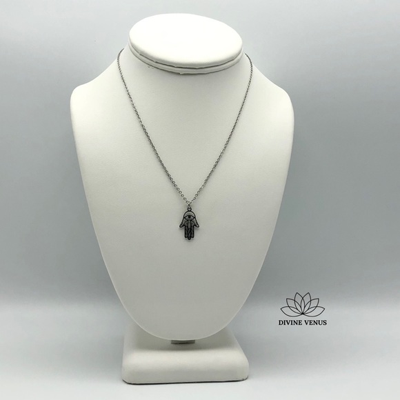 Hamsa Necklace | Stainless Steel Jewelry - Picture 9 of 11